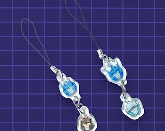 TF MegOp DPax Linked Mini Acrylic Phone Charm Keychain