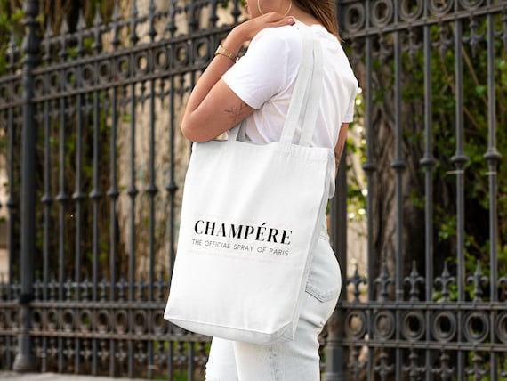 Emily in Paris Inspired Champere Canvas Tote Bag Official 