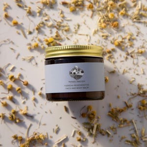Yarrow Regenerative Face and Body Tallow Balm Face Cream Moisturizer Salve ancestral skincare 2oz