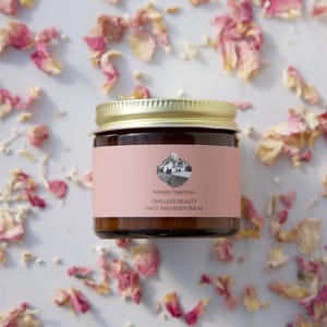 Timeless Beauty Face and Body Tallow Balm  Face Cream Moisturizer ancestral skincare Seabuckthorn Oil Rose Geranium Helichrysum Frankincense
