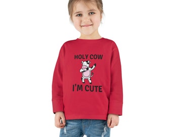 Holy Cow I Am Cute - T-shirt à manches longues pour tout-petits