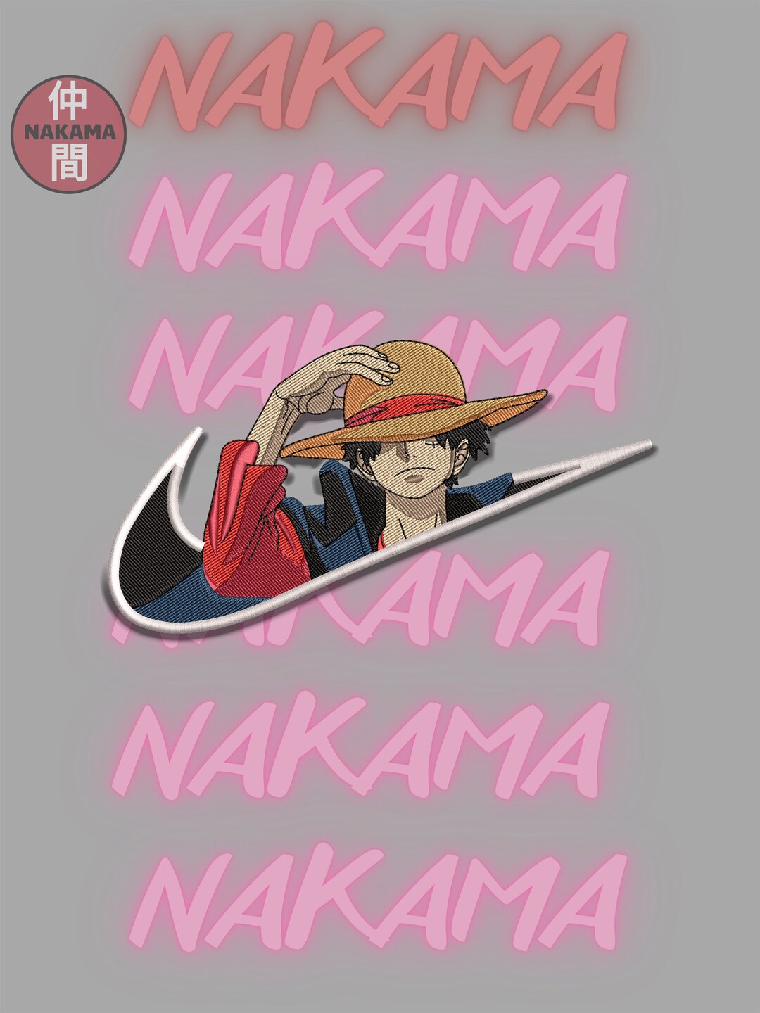 Anime Inspired One Piece Embroidery Design Machine Embroidery Etsy UK