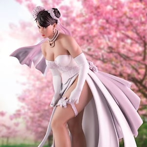Street Fighter Chun Li Bridal Gown China Spring 3d Print Stl Files-3d Model-Figure-Statue-Instant Download-Digital Download-Google Drive