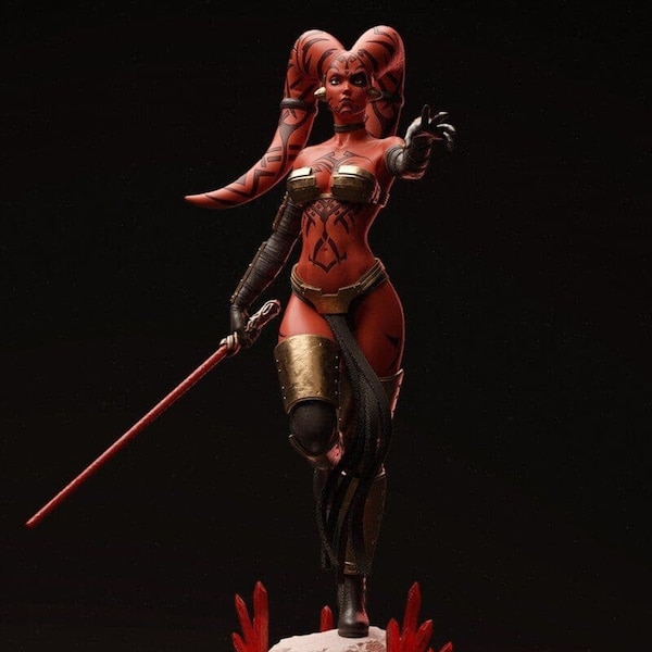 Darth Talon Star Wars Statue Figure 3D Imprimante 3D Peinture Fichiers stl