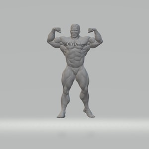 Mr Olympia Jay Cutler Body Building Figure 3d Print Model stl files