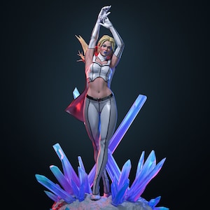 Emma Frost X-Men 3D Druck Stl-Dateien-3D-Modell-Figur-Statue-Sofortiger Download-Digitaler Download-laufweise über Google Drive