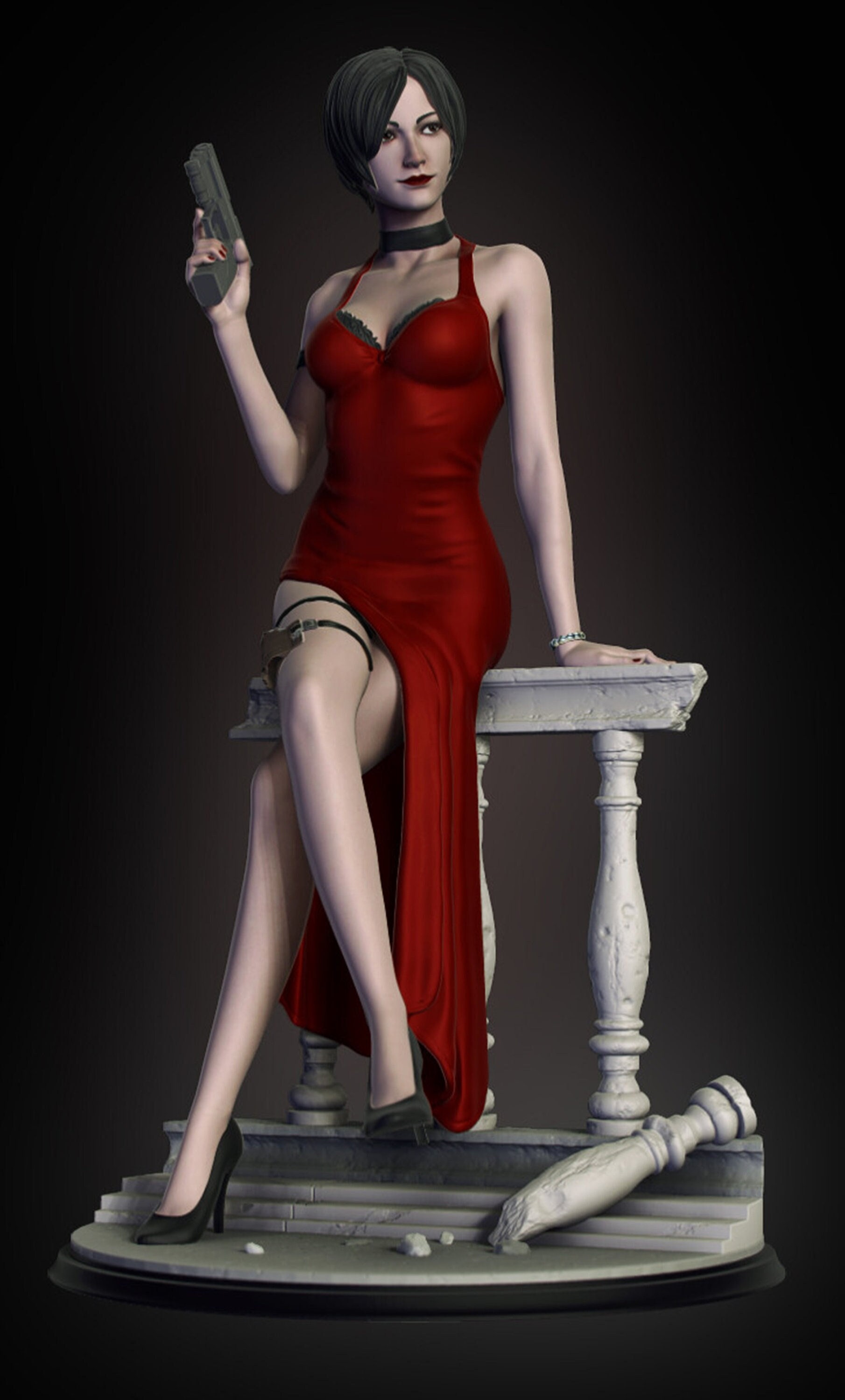 Resident Evil 2 Remake - Ada Wong 3D Print Model by qaz