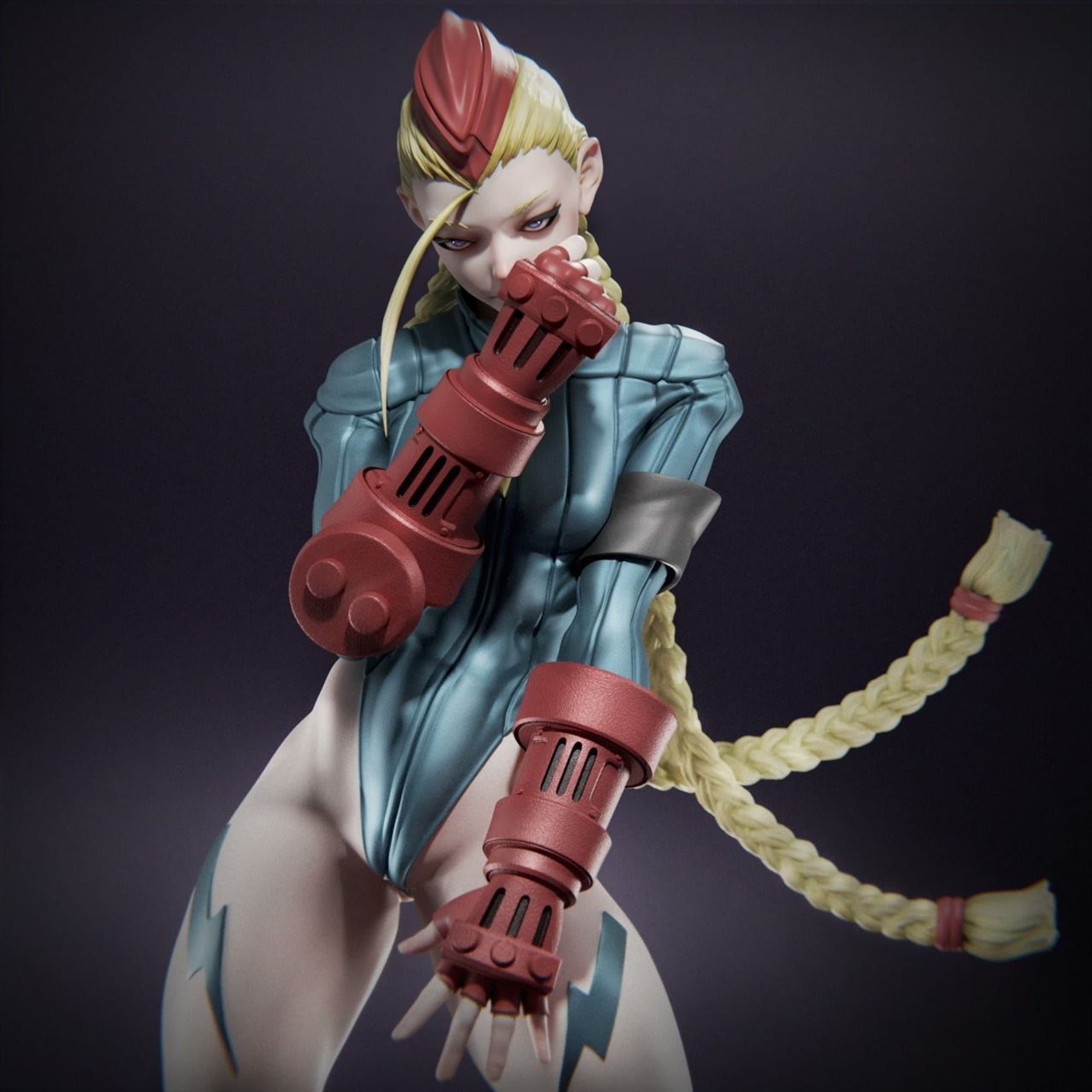 Street Fighter Cammy White Engraved Holo Foil Character Art