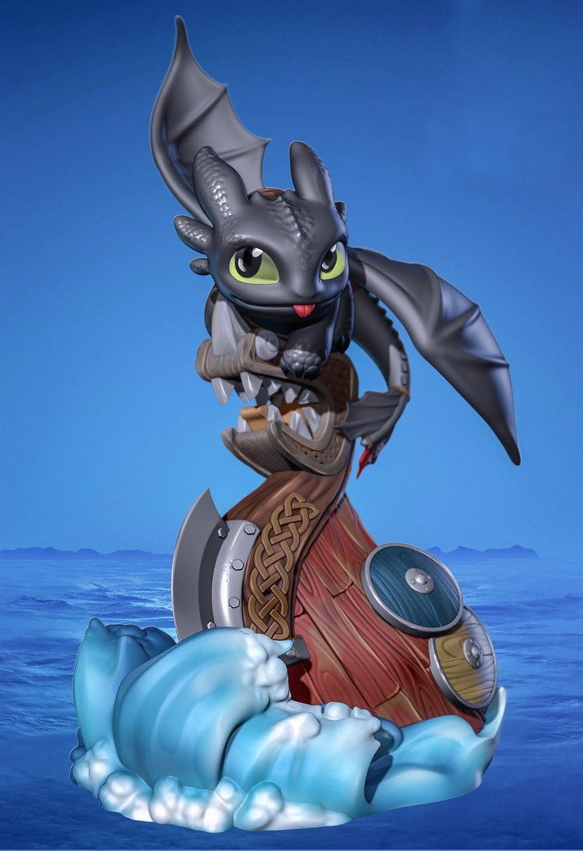 Ohnezahn Drachen Drachenzähmen leicht gemacht Figur Statue 3d Drucker STL-Dateien gemalt
