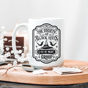 Witchy Apothecary Ceramic Mug 15oz -Witchy Mug-Kitchen Witch-Boho Mug-Halloween Mug- Witches Brew-Witch Mug-Black Hat Society Mug