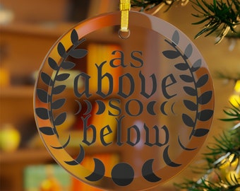 Witchy Witchmas Pagan Christmas Holiday Ornament-Witchy Ornaments-Pagan Christmas Ornament-Heathen Season-Yule Ornaments-Witchy Holiday Gift
