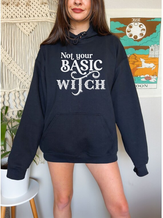 Witchy Unisex Heavy Blend Hooded Sweatshirt Not Your Basic Witch Hoodie witchy Clothing halloween Sweathsirt witch Hoodie Etsy