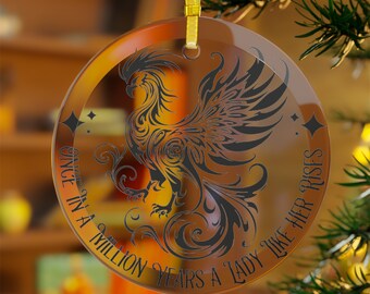 Witchy Glass Ornament-Witchy Holiday Gift-Witchy Home Decor-Witchy Sun CatcherWitchy Ornaments-Pagan Christmas Ornament-Yule Ornaments-Gifts