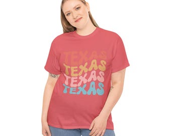 Texas Vibes Graphic Tee: Unisex Heavy Cotton T-Shirt