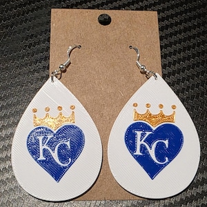 Kansas City Royals Tear drop earrings