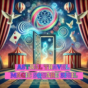 Sigillo del Quadrato Magico per il Viaggio Astrale, il Percorso di Ricerca, la Meditazione, l'Alchimia, la Trance e i Rituali / Proiezione Astrale / Esperienza Extracorporea / Occulto / Multiversale