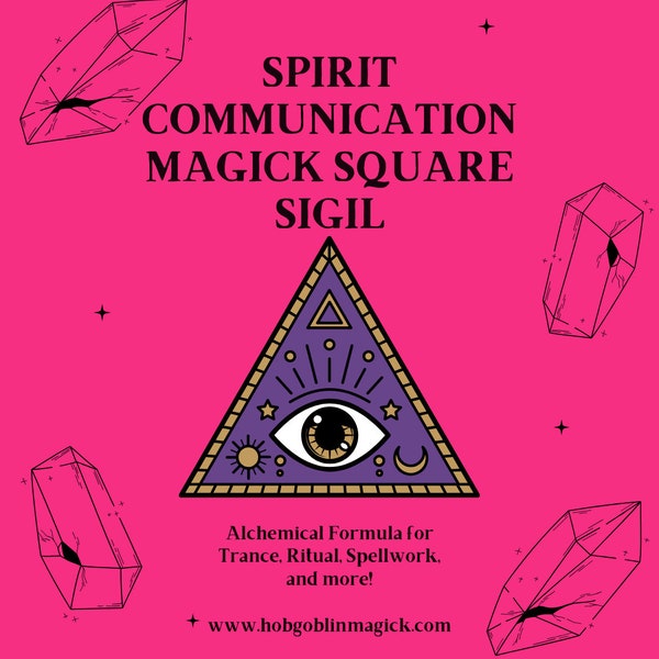 Spirit Communication Magick Square Sigil for Meditation, Alchemy, Trance, and Ritual