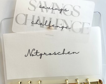 Placeholder | Savings Challenge in a set of 3 | laminated and matt I Placeholder