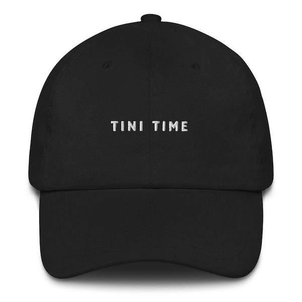 Dad Hat Tini Time with White Embroidery