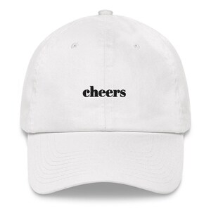 Cheers Dad Hat with Black Embroidery