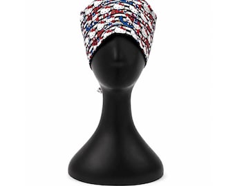 Gorro quirúrgico Kitty / Gorro de enfermera hecho a mano / Gorro quirúrgico ajustable / Gorro quirúrgico para mujer / Regalo para trabajadores de la salud / Gorro de enfermera de dibujos animados de Hong Kong