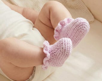 Patroon gehaakte babyslofjes, 3-24 maanden, zelfstudie beginnersschoenen (pdf-download)