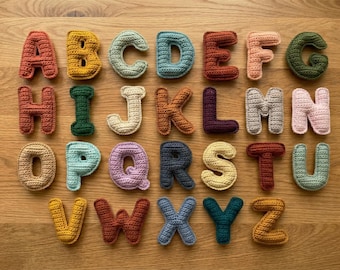 Alphabet Crochet Pattern, ABC Amigurumi Letters Tutorial DIY (Beginner Friendly PDF)