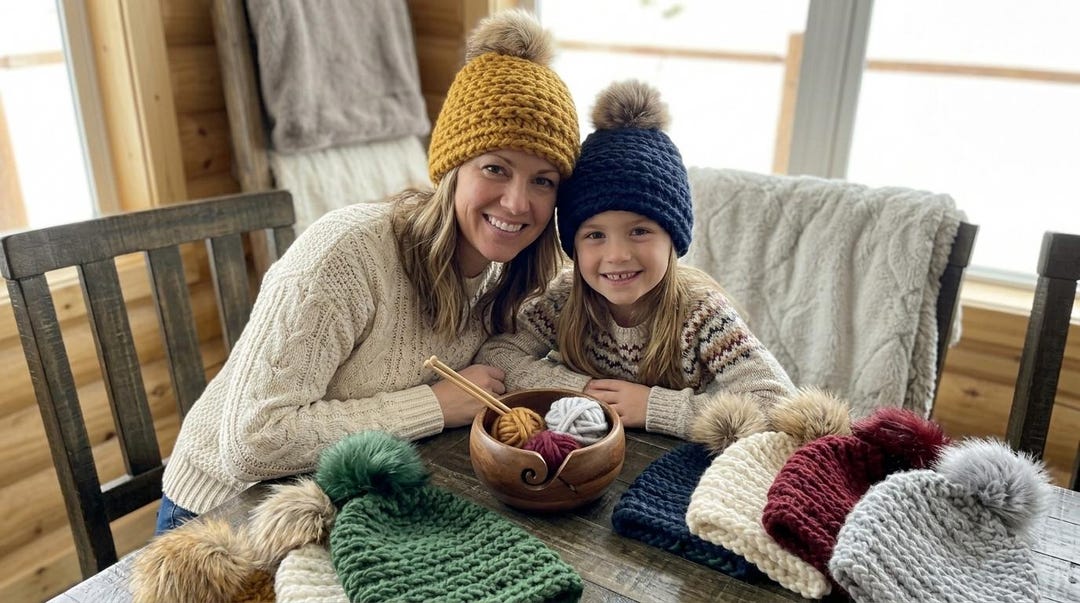 Easy Crochet Beanie Hat Pattern (PDF), Beginner Winter Tutorial - Etsy