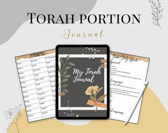 Digital Torah Portion Planner Messianic and Torah Observant Jewish ...