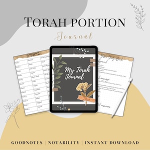 Torah Portion Bible Study Digital Journal
