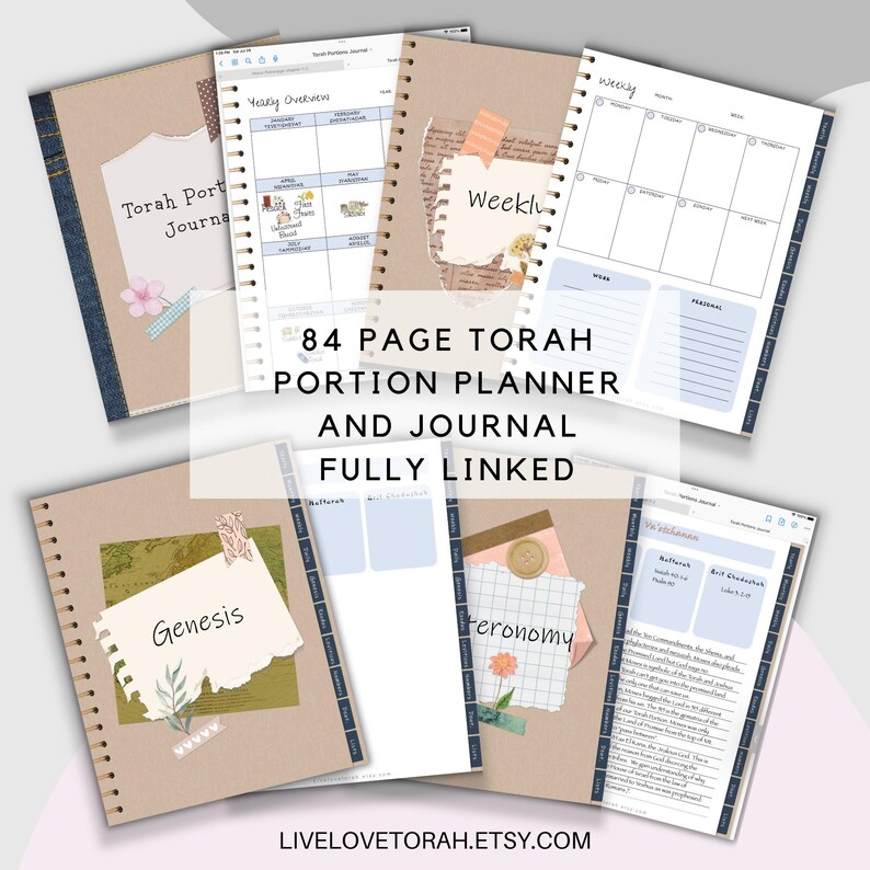 Digital Torah Portion Planner Messianic and Torah Observant Jewish ...
