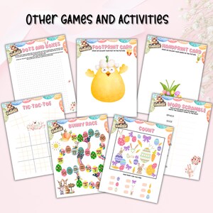 Easter Activity Pack- Coloring Pages, Easter Games. Kids Busy Book ...
