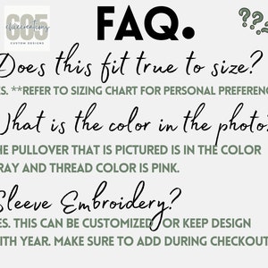 Puede incluir: FAQ. &iquest;Esta talla corresponde a la talla real? S&Iacute;. **CONSULTA LA TABLA DE TALLAS PARA TUS PREFERENCIAS PERSONALES. &iquest;Cu&aacute;l es el color de la foto? EL JERSEY QUE APARECE EN LA FOTO ES DE COLOR GRIS Y EL COLOR DEL HILO ES ROSA. &iquest;Bordado en la manga? S&Iacute;. ESTO SE PUEDE PERSONALIZAR O MANTENER EL DISE&Ntilde;O CON EL A&Ntilde;O. ASEG&Uacute;RATE DE A&Ntilde;ADIRLO DURANTE EL PAGO.