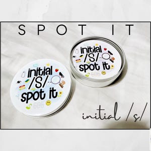 Speech Therapy Game S Sound Practice Spot It Style Educational Card Language Development Articulation School Speech Pathologist Tool