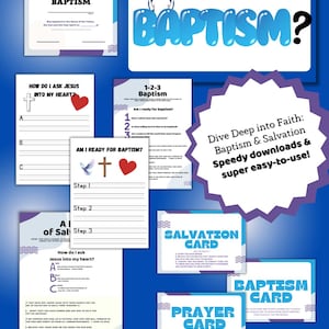 Why Baptism? | Kids Ministry Lesson on Baptism & Salvation | Instant Download