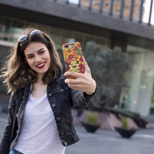 Smiley Faces iPhone Case - Smiley Faces Samsung Galaxy Phone case - Google Pixel phone case Groovy Phone case - Hippie Phone case