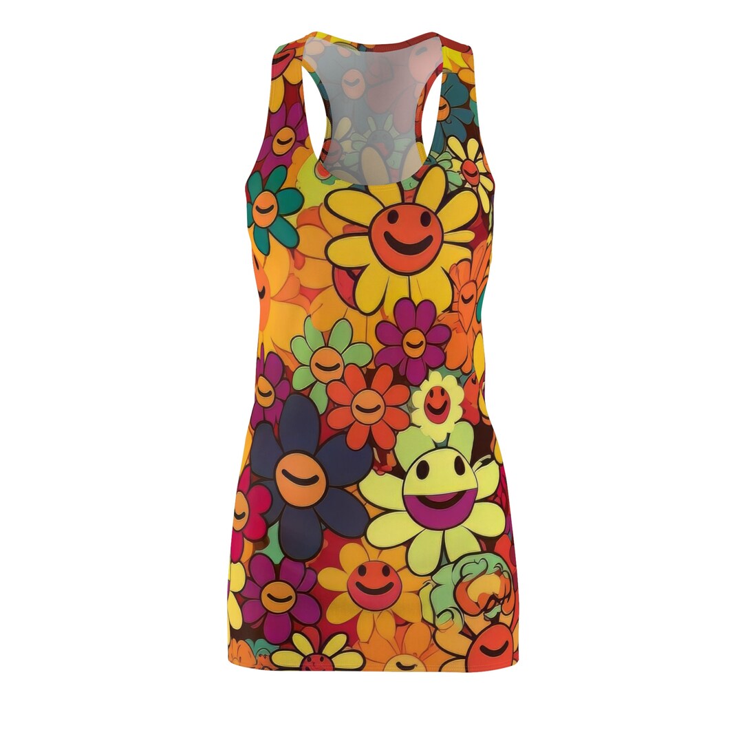 colourful smiley dress