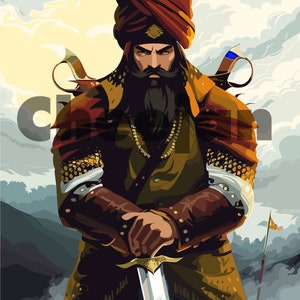 Hari Singh Nalwa | Wall art | Digital PDF | Vector file | HD photo | Download file