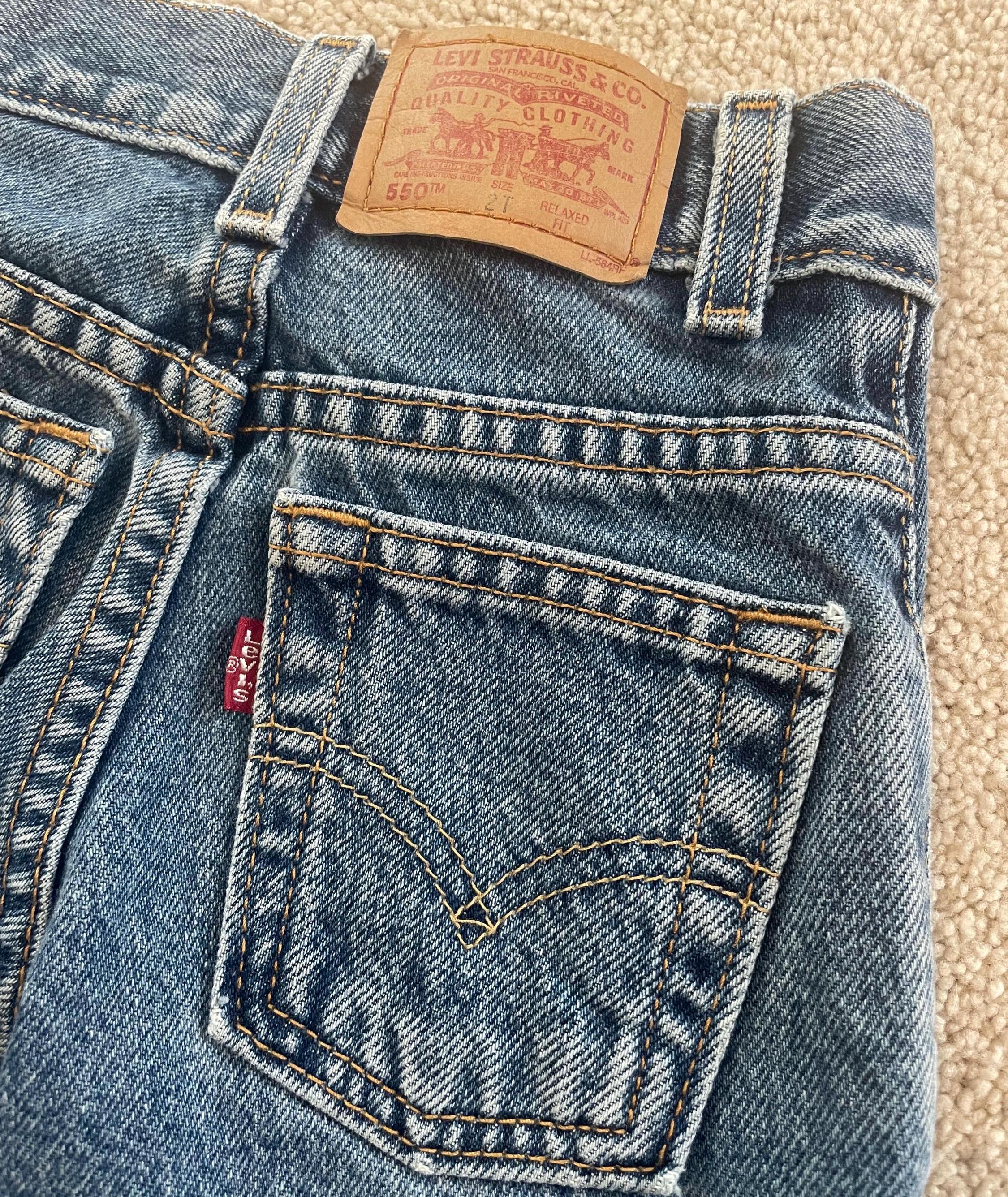 LEVIS 550 リーバイス キッズデニム ヴィンテージ 2T ヴィンテージリーバイス550キッズデニムパンツ