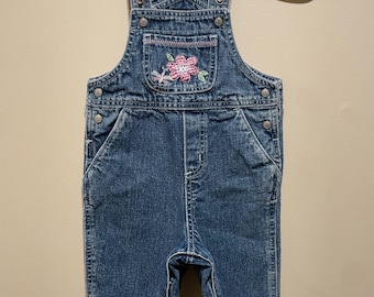 Vintage Carter's Girls Overalls // 12M