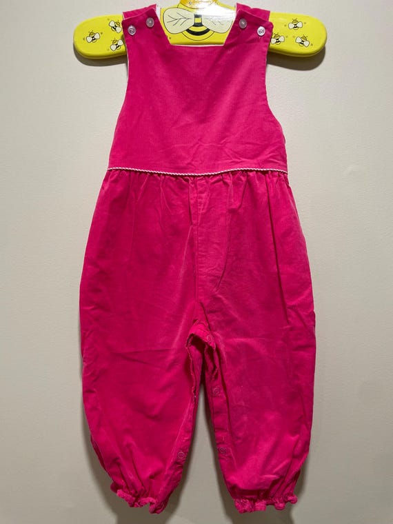 Bailey Boys Cute Pink Corduroy Romper // 24M