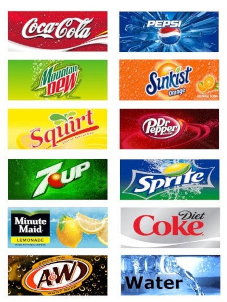 PDF Vending Machine Labels Etsy