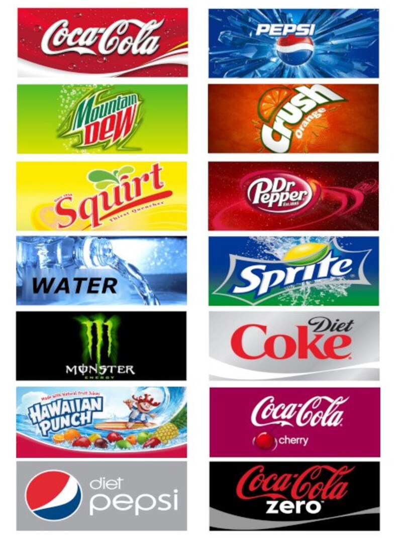 PDF Mixture of Vending Machine Labels Etsy