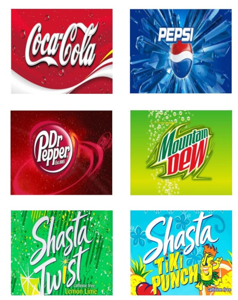 PDF Shasta Vending Machine Labels Etsy