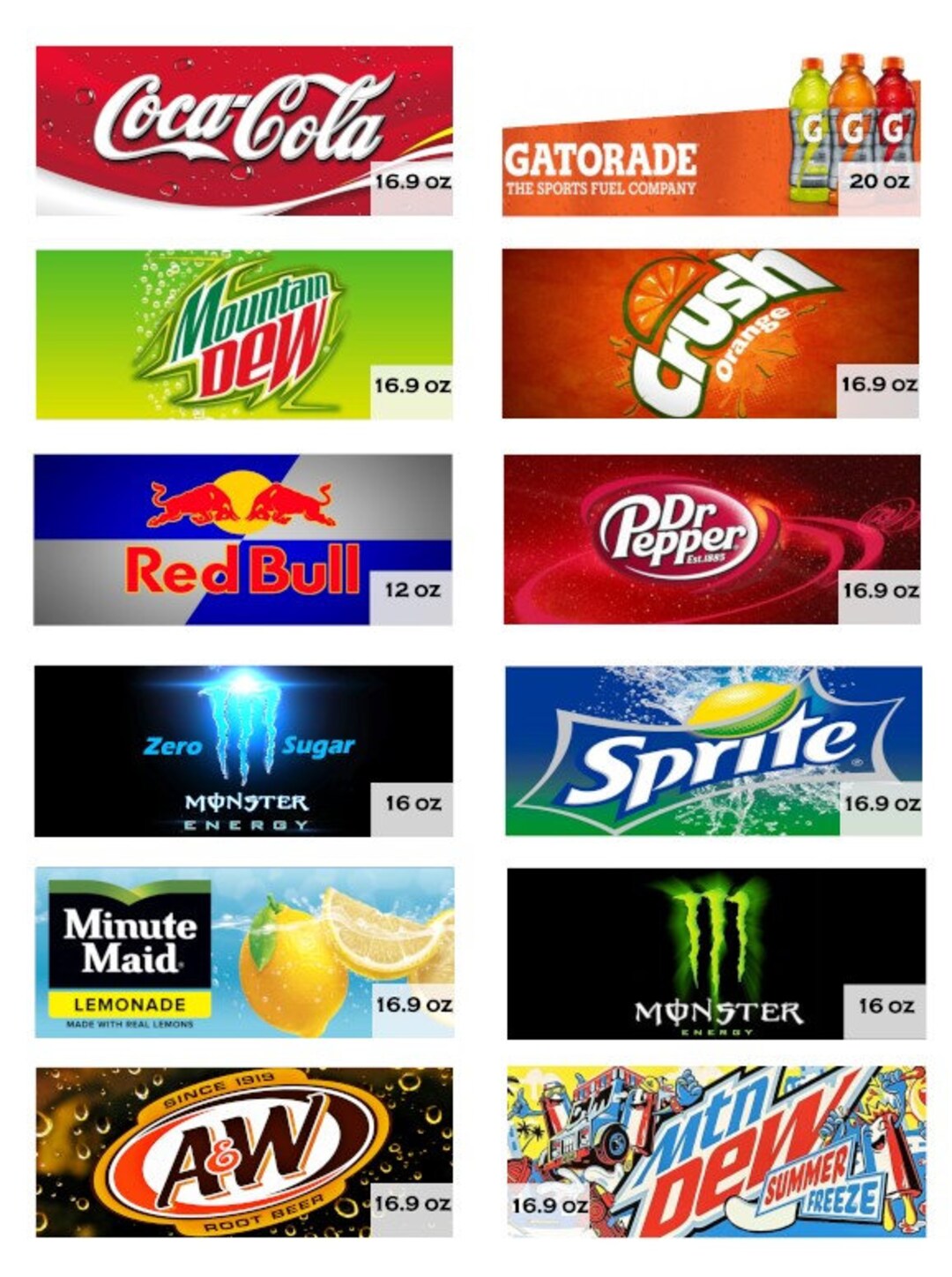 PDF Button Labels for Dixie Narco Soda Machine Etsy