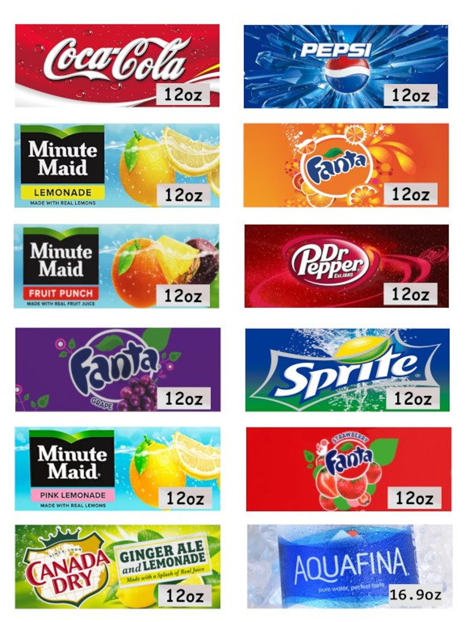 PDF Vending Machine Button Labels With Sizes - Etsy