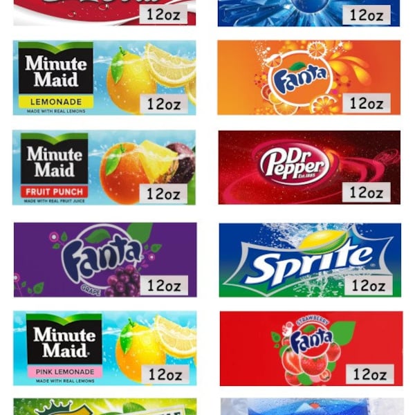 Soda Pepsi Vending Machine Labels Etsy