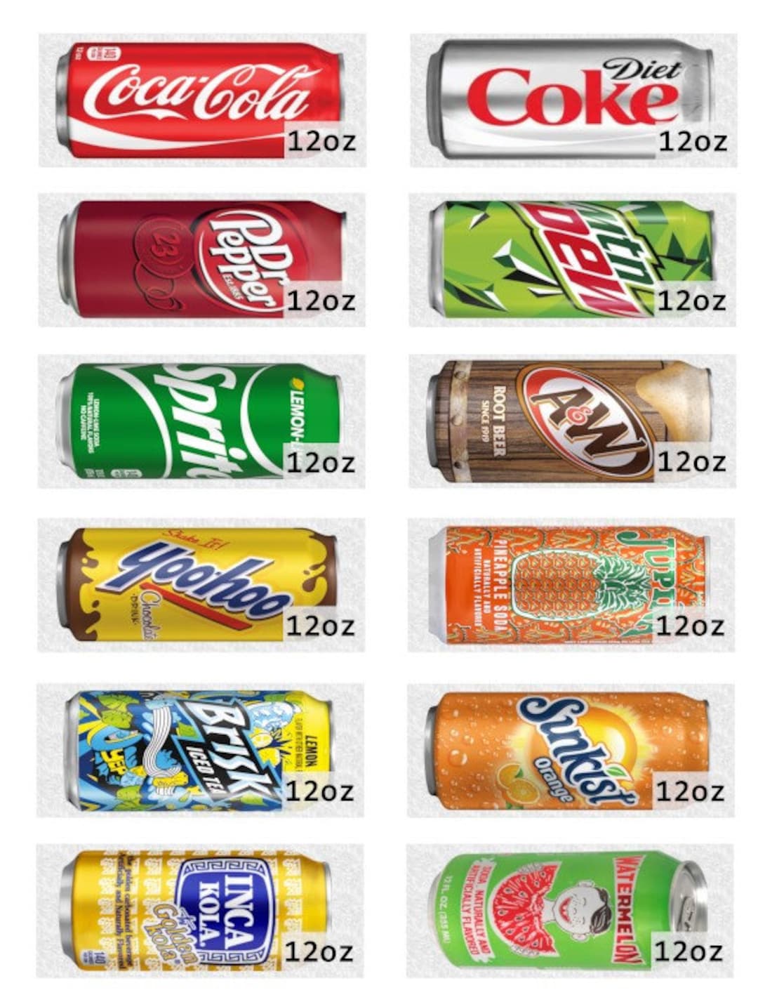 PDF Full Selection of Vending Machine Button Labels Etsy