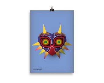 Majora's Mask Poster: Minimalist Legend of Zelda Art