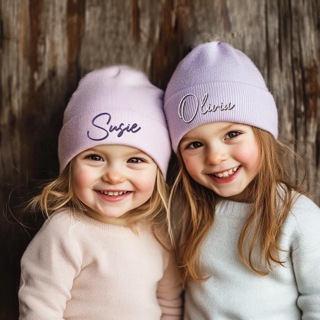Embroidered Name newborn Beanie Hat, Personalized Hat, Kids Name Hat, Unisex Toddler Hat, Newborn Hat, Baby Shower Gift, Christmas Kids